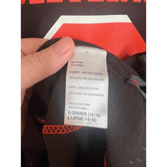 Women's NFL Baker Mayfield Cleveland Browns On Field Football Jersey Size Large - Picture 7 of 10